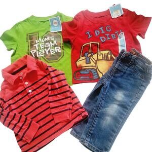 Bundle 12M boys tees jeans
